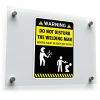 Warning Do Not Disturb the Welding Man Sticker