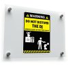"Warning: Do Not Disturb the DJ" Vinyl Sticker 1