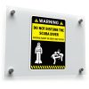 Warning Do Not Disturb the Scuba Diver Sticker 1
