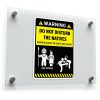Warning Do Not Disturb the Natives Vinyl Decal