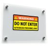 Warning Do Not Enter Sticker