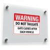 "Warning: Do Not Tailgate" Vinyl Sticker 1
