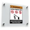 Warning Gate Arm Safety Vinyl Decal