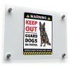 Warning Guard Dogs On Patrol Sticker 1