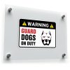 Warning Guard Dogs on Duty Sticker 1
