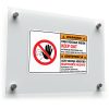 "Warning: High Voltage Inside" Bilingual Safety Sticker