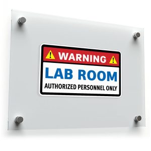 Warning Lab Room Authorized Personnel Only Sign