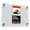 Warning: Moving Equipment Hazard Sticker