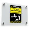 Warning Stay Away From My Truck Sticker 1