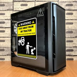 Alternative view of Warning Stay Away From My Tractor Sticker