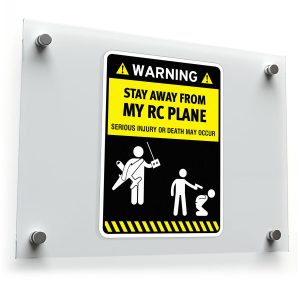 Warning Stay Away from My RC Plane Sticker