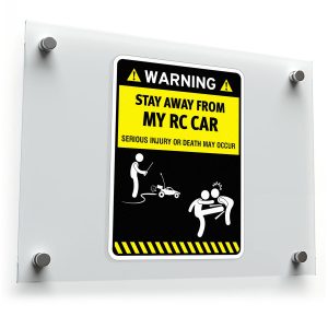 Warning Stay Away from My RC Car Sticker