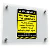 Warning Stay Away from the DJ Console Sticker 1