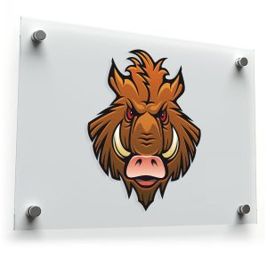Wild Boar Head Vinyl Decal