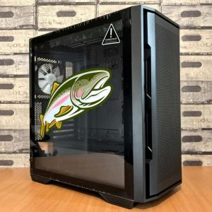 Alternative view of Colorful Rainbow Trout Fish Sticker