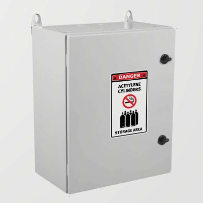 Danger Acetylene Cylinders Storage Area Sign Sticker - Stickers Factory