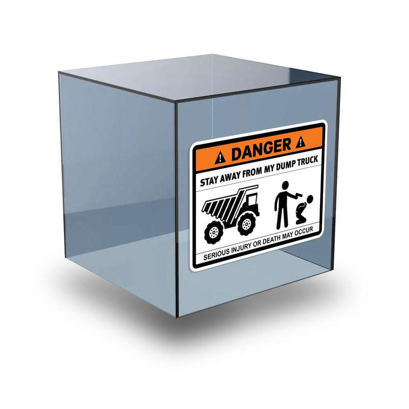 Danger Stay Away From My Dump Truck Sticker 8 Danger Stay Away From My Dump Truck Sticker - Image 6