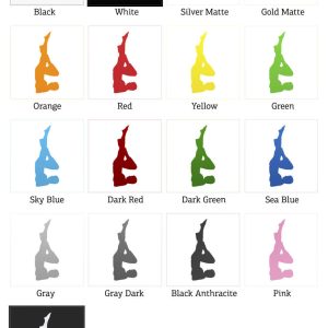 Alternative view of Shoulder Stand Pose (Sarvangasana) Yoga Silhouette Decal