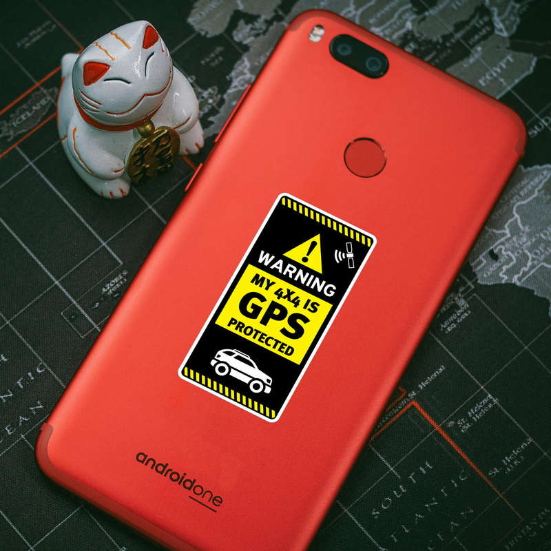 Warning My 4x4 Is GPS Protected Sticker 6 Warning My 4x4 Is GPS Protected Sticker - Image 4