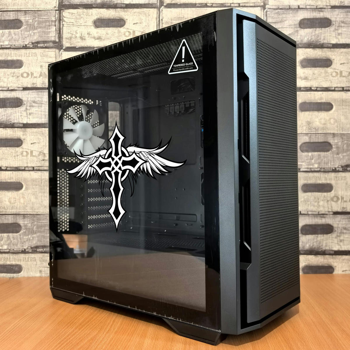 ✝️ Angelic Cross Vinyl Sticker 9 ✝️ Angelic Cross Vinyl Sticker - Image 7