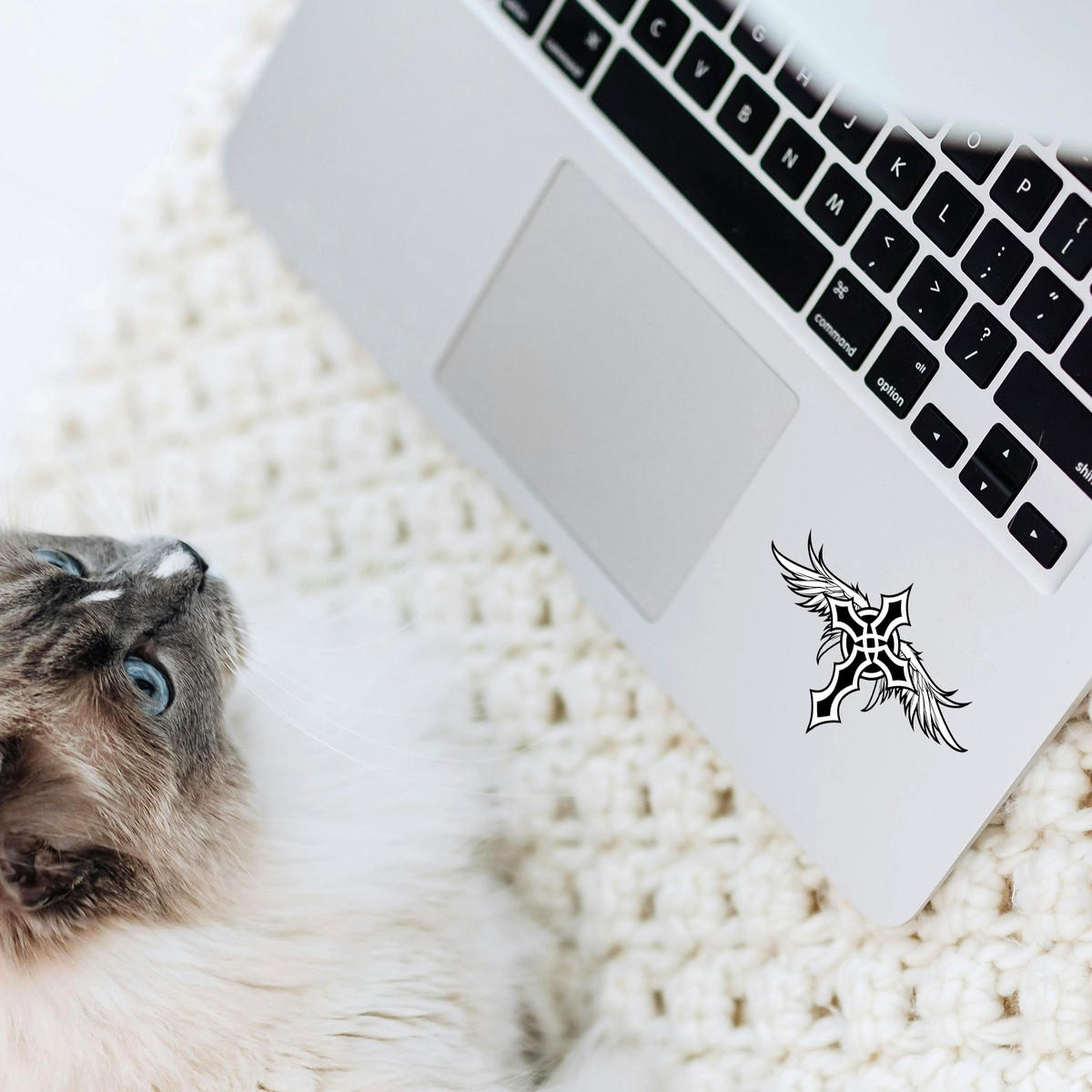 ✝️ Angelic Cross Vinyl Sticker 7 ✝️ Angelic Cross Vinyl Sticker - Image 5