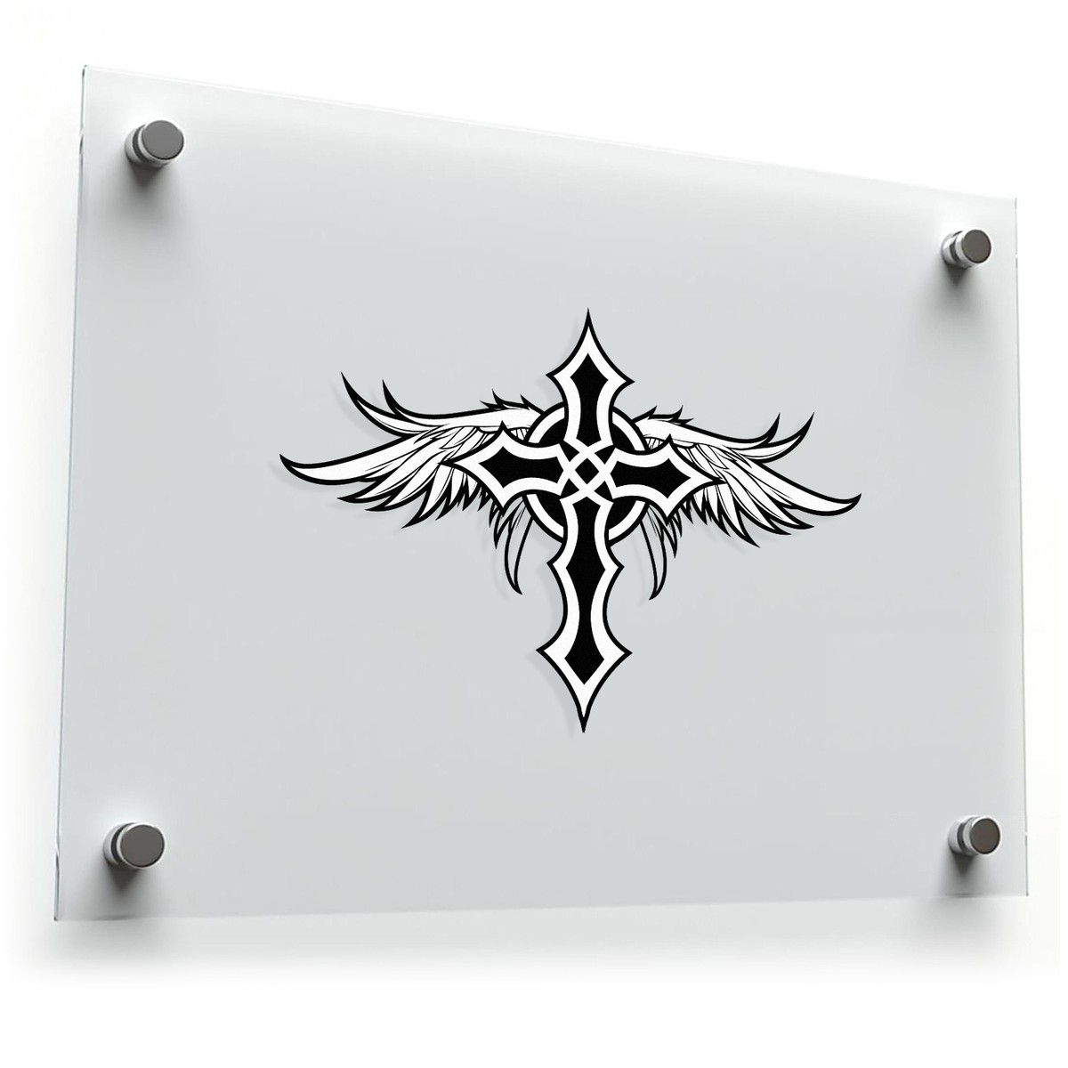 ✝️ Angelic Cross Vinyl Sticker 3 ✝️ Angelic Cross Vinyl Sticker