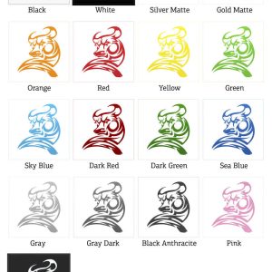 Alternative view of Tribal Bull Silhouette Sticker