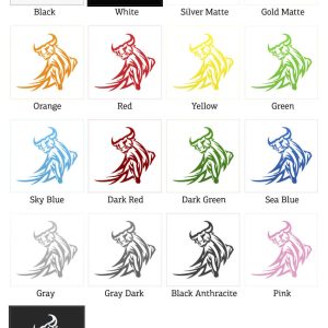 Alternative view of Tribal Bull Sticker