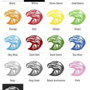 Alternative view of Tribal Eagle Profile Sticker