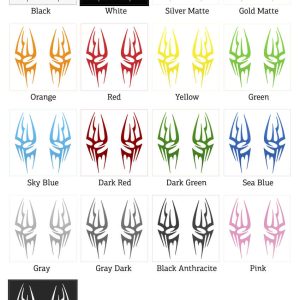 Alternative view of Tribal Flame Sticker Set