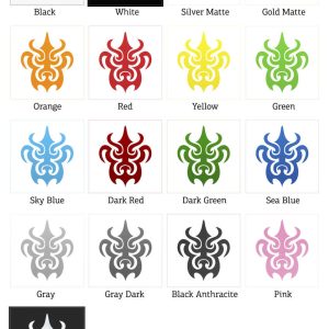 Alternative view of Tribal Flame Vinyl Sticker