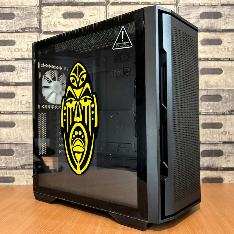 Tribal Mask Sticker 5 Tribal Mask Sticker - Image 3