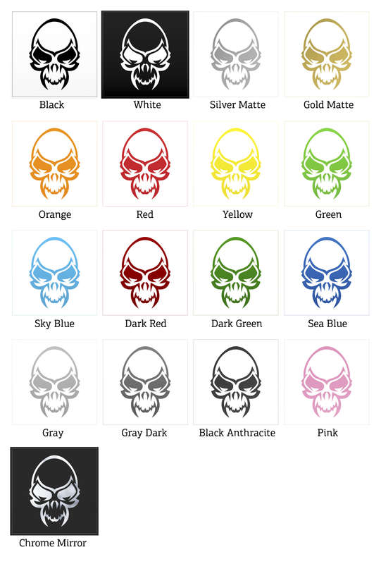 Tribal Skull Design Sticker 6 Tribal Skull Design Sticker - Image 4