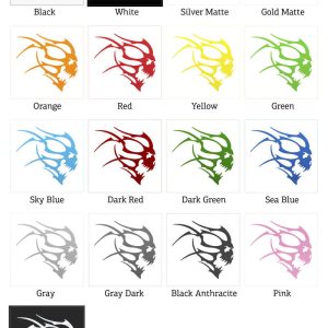 Alternative view of Tribal Skull Silhouette Sticker