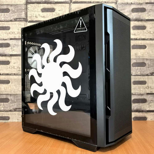 Tribal Sun Silhouette Sticker 8 Tribal Sun Silhouette Sticker - Image 6