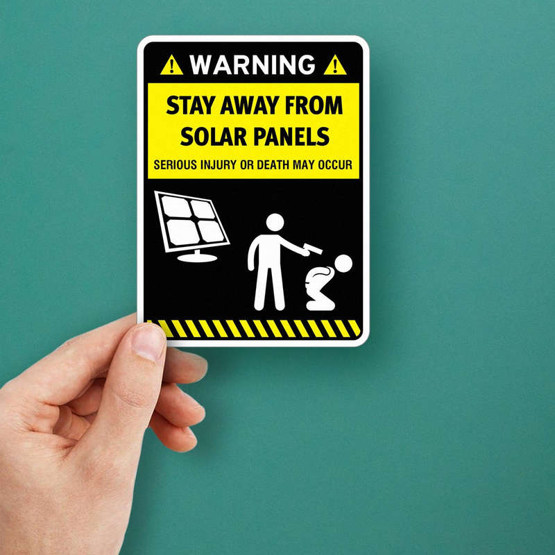 Warning Sign Decal 5 Warning Sign Decal - Image 3