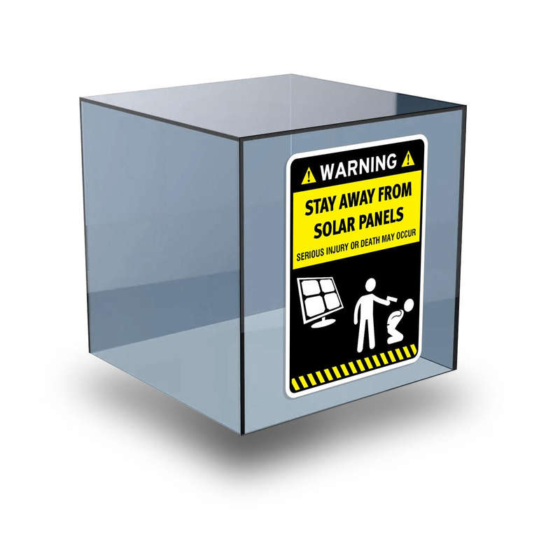 Warning Sign Decal 6 Warning Sign Decal - Image 4