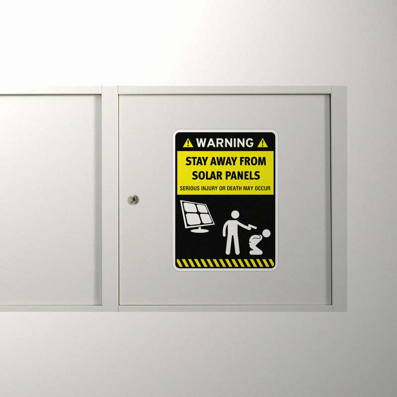 Warning Sign Decal 7 Warning Sign Decal - Image 5