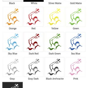 Alternative view of Water Polo Player Vinyl Sticker