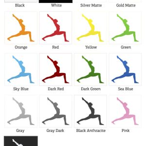 Alternative view of Yoga Warrior Pose Sticker