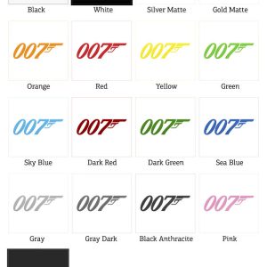 Alternative view of 007 James Bond Logo Sticker