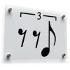 3rd 3rd Rest Music Note Decal