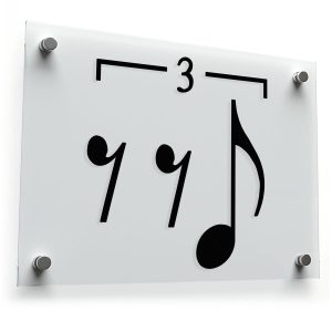 3rd 3rd Rest Music Note Decal