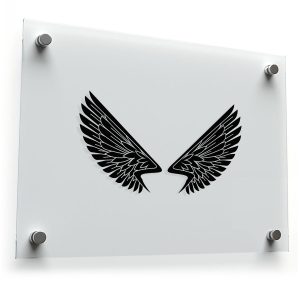 Angel Wings Silhouette Sticker
