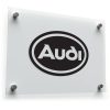 Audi Logo Sticker - Black & White