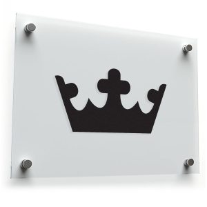 Black Crown Silhouette Sticker