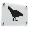 Black Hen Silhouette Sticker 1