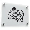 Bodybuilder Silhouette Sticker