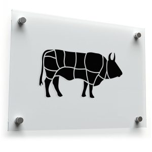 Butcher Shop Meat Cuts Decal