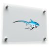 Cartoon Shark Sticker – Vibrant Blue